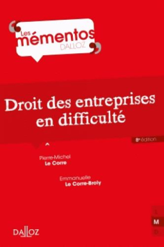 Droit des entreprises en difficulté. 8e édition