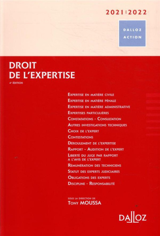 Droit de l'expertise. Edition 2020-2021