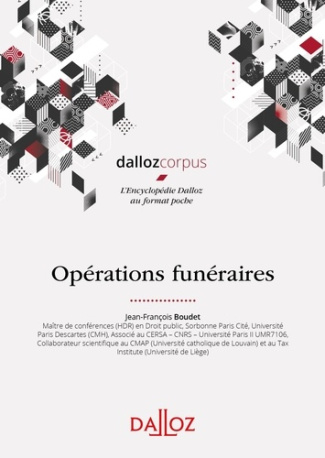 Opérations funéraires. Edition 2020