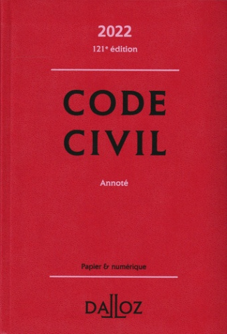 Code civil annoté. Edition 2022