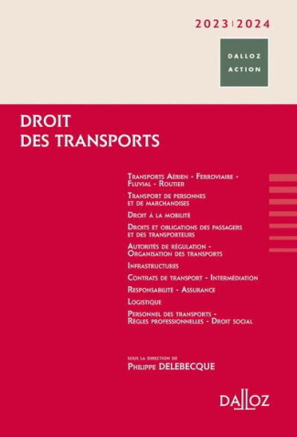 Droit des transports. Edition 2023-2024