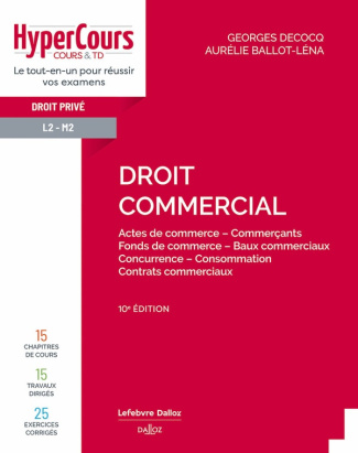 Droit commercial. 10e édition