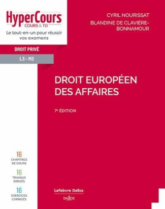Droit européen des affaires. 7e édition