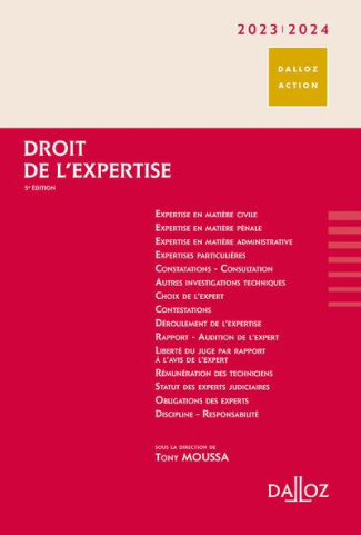 Droit de l'expertise. Edition 2023-2024