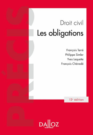 Droit civil. Les obligations, 13e édition