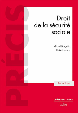 Droit de la sécurité sociale. 20e édition