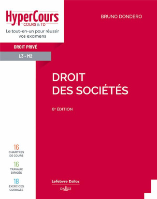 Droit des sociétés. 8e édition