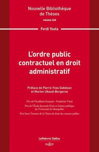 L'ordre public contractuel en droit administratif