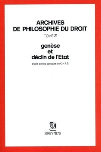 Genèse et déclin de l'État