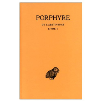 De l'abstinence. Livre 1, Edition bilingue français-grec ancien