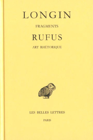 Fragments ; Art rhétorique. Edition bilingue français-grec ancien