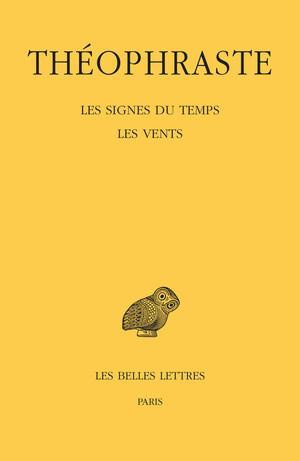 Les Signes du temps ; Les Vents. Edition bilingue français-grec ancien