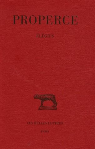 Elégies. Edition bilingue français-latin