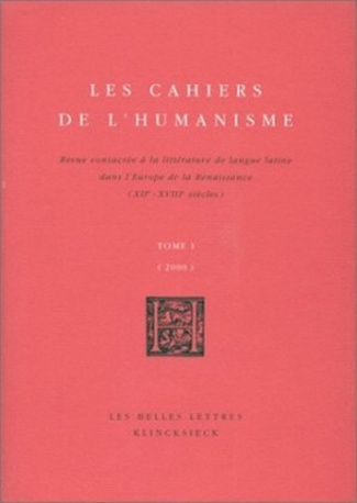Les cahiers de l'humanisme N° 1-2001