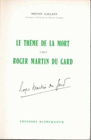 Le thème de la mort chez Roger Martin du Gard