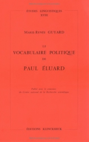 Le vocabulaire politique de Paul Eluard