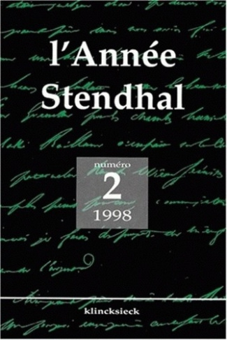 L'ANNEE STENDHAL NUMERO 2 1998