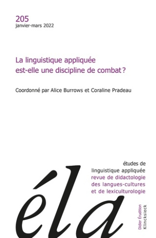 Etudes de Linguistique Appliquée N° 205, janvier-mars 2022 : La linguistique appliquée est-elle une