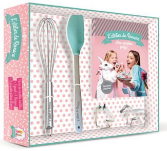 Le coffret de l'atelier de Roxane. Avec 1 fouet, 1 maryse, 2 emporte-pièces licorne