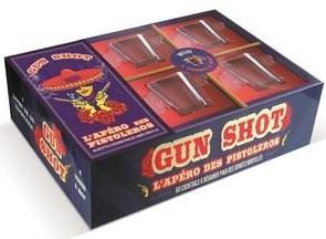 Coffret Gun Shot l'apéro des pistoleros. 60 coktails à dégainer pour des soirées mortelles. Le livre
