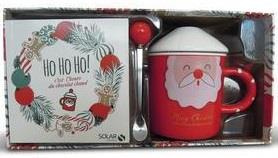 Coffret Ho Ho Ho ! C'est l'heure du chocolat chaud. Avec 1 mug, 1 cuillère