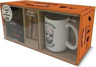 Beau gosse toujours de bon poil. Coffret avec 1 livre de barbier, 1 paire de ciseaux, 1 peigne à bar