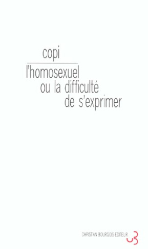 L'homosexuel ou la difficulté de s'exprimer