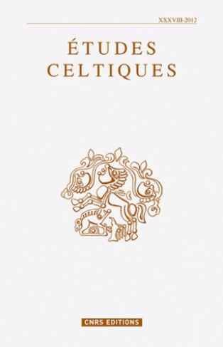 Etudes celtiques N° 38/2012