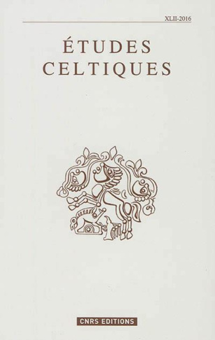 Etudes celtiques N° 42/2016