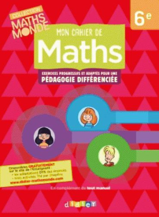 Mon cahier de Maths 6e
