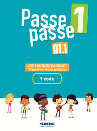 Carte de téléchargement Passe-Passe niveau 1. Pack numérique enseignant