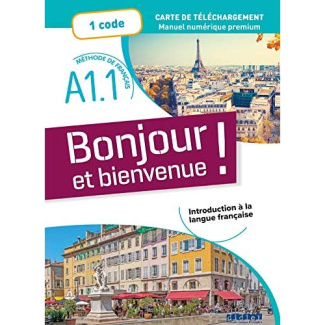 Carte de téléchargement Bonjour et bienvenue ! A1.1