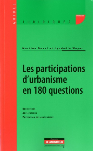 Les participations d'urbanisme en 180 questions