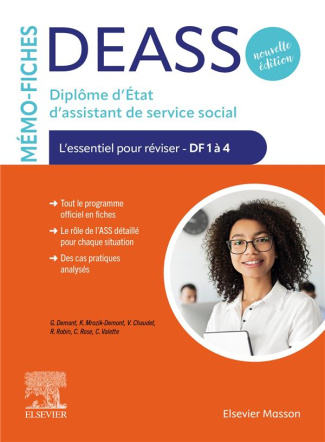 Mémo-Fiches DEASS - Diplôme d'Etat d'assistant de service social. L'essentiel pour réviser - DF 1 à