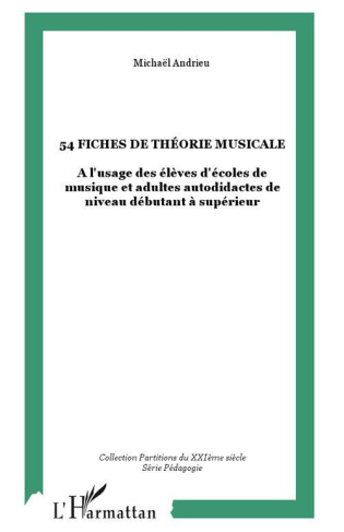 54 fiches de théorie musicale. A l'usage des élèves d'école de musique et adultes autodidactes de ni