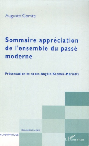 Sommaire appréciation de l'ensemble du passé moderne