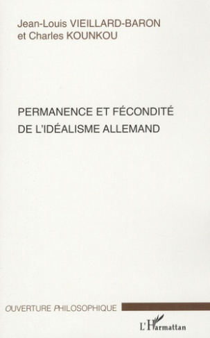 Permanence et fécondité de l'idéalisme allemand