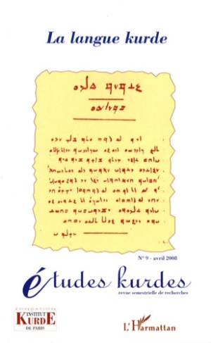 Etudes kurdes N° 9, avril 2008 : La langue kurde