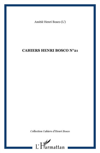 Cahiers Henri Bosco N° 21