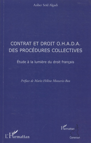 Contrat et droit OHADA des procédures collectives