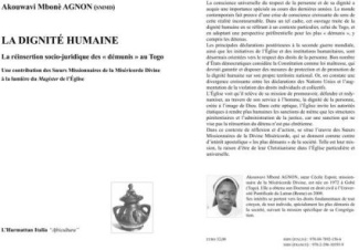 La dignité humaine. La réinsertion socio-juridique des "démunis" au Togo
