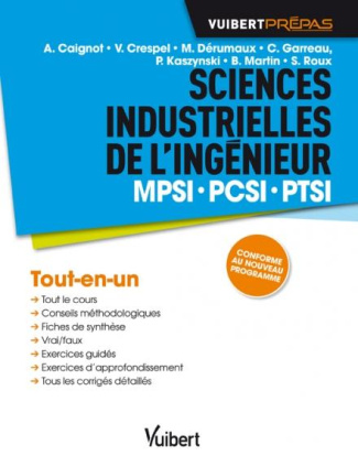 Sciences industrielles pour l'ingénieur MPSI PCSI PTSI