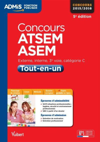 Concours ATSEM ASEM. Tout-en-un, catégorie C, concours 2015-2016