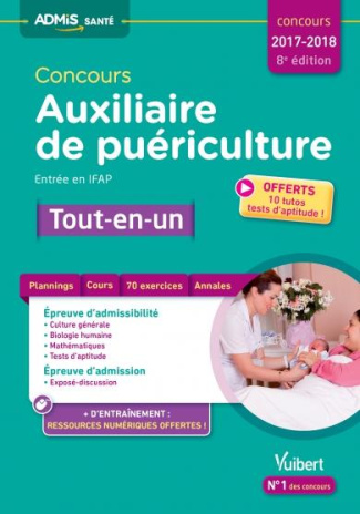 Concours Auxiliaire de puériculture. Entrée en IFAP, Edition 2017-2018
