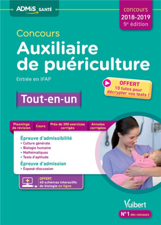 Concours Auxiliaire de puériculture. Entrée en IFAP, Edition 2018-2019