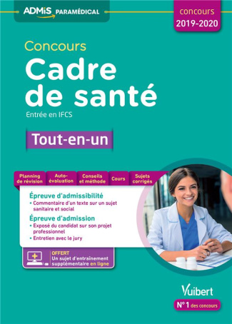 Concours cadre de santé - Entrée en IFCS. Tout-en-un, Edition 2019-2020