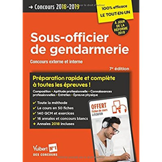 Concours Sous-officier de gendarmerie externe et interne catégorie B. Edition 2018-2019