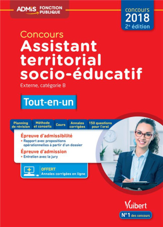 Concours Assistant territorial socio-éducatif, Catégorie B. Tout-en-un, Edition 2018