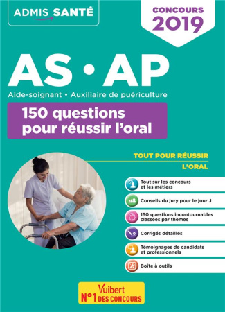 Concours AS-AP. 150 questions pour réussir l'oral, Edition 2019