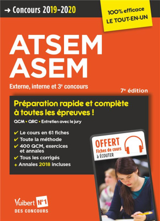 Concours ATSEM et ASEM - Catégorie C - Préparation complète et rapide à toutes les épreuves. Agent (